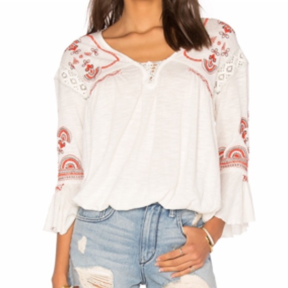 Free People Tops - ❤️HP❤️Free People boho top with bell sleeves